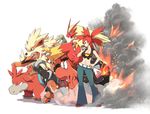  arcanine asuna_(pokemon) houndoom pokemon tagme_(character) tm_(artist) 