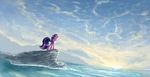 day equine female feral friendship_is_magic fur hair hi_res hooves horse mammal my_little_pony outside pony purple_eyes purple_fur purple_hair rock shamanguli sky solo standing sun twilight_sparkle_(mlp) water 