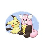  &lt;3 2016 :3 bear bewear blush hug mammal mimikkyu nintendo pikachu pok&eacute;mon tagme video_games 自由 