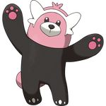  bear bewear black_fur fur mammal nintendo official_art pink_fur pok&eacute;mon video_games 