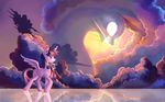  cloud cutie_mark detailed_background equine feathered_wings feathers female feral friendship_is_magic fur gianghanez2880 hooves horn mammal my_little_pony purple_fur sky solo standing twilight_sparkle_(mlp) winged_unicorn wings 
