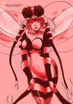  antennae arthropod breasts featureless_crotch female insect looking_at_viewer monster mosquito mosquito_girl_(one_punch_man) shadowfenrirart wide_hips wings 