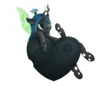  &lt;3 2015 alpha_channel animated changeling crown fangs female feral flying friendship_is_magic green_eyes green_hair hair horn insect_wings membranous_wings my_little_pony queen_chrysalis_(mlp) rodrigues404 simple_background solo transparent_background wings 