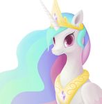  2015 alpha_channel animated crown equine female feral friendship_is_magic fur hair horn jewelry looking_at_viewer mammal multicolored_hair my_little_pony necklace portrait princess_celestia_(mlp) purple_eyes rodrigues404 royalty simple_background smile solo transparent_background white_fur winged_unicorn wings 