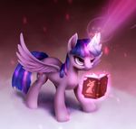  2015 abstract_background angry book cutie_mark equine feathered_wings feathers female feral friendship_is_magic fur hair horn magic mammal multicolored_hair my_little_pony purple_eyes purple_feathers purple_fur rodrigues404 solo spread_wings twilight_sparkle_(mlp) window winged_unicorn wings 