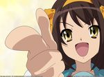  hare_hare_yukai pointing suzumiya_haruhi suzumiya_haruhi_no_yuuutsu vector 