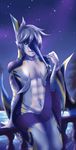  abs andreia-chan anthro convenient_censorship half-closed_eyes male navel outside sitting smile solo swordfish towel 