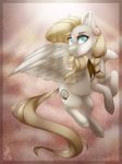  blue_eyes cutie_mark equine eyelashes fan_character feathered_wings feathers female feral flying fur hooves horse hunter_dream mammal my_little_pony pegasus pony silentwulv white_feathers white_fur wings 