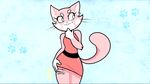  anthro blue_eyes cat feline female long_tail mammal shima_luan solo super_planet_dolan 
