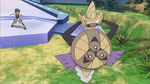  aegislash animated animated_gif pikachu pokemon pokemon_(anime) shota_(pokemon) 
