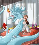  dark_souls deity dragon fbende female gwynevere hug male seath_the_scaleless tentacles video_games 