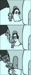  2015 alphys comic eyewear female glasses human lab_coat lizard male mammal mettaton napstablook protagonist_(undertale) reptile scalie sildre smooch tagme undertale video_games 