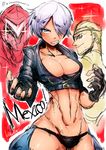  angel_(kof) angry breasts king_of_dinosaurs king_of_fighters large_breasts pixiv_manga_sample ramon_(kof) smile the_king_of_fighters_xiv 