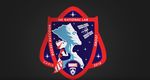  2016 casis groot guardians_of_the_galaxy international_space_station male mammal marvel mission_patch movie nasa plant plant_humanoid raccoon rocket_raccoon space star 