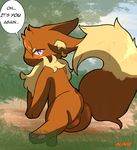  blaketheflareon canine ear_piercing eevee eeveelution female feral fox fur looking_at_viewer mammal nintendo piercing pink_eyes pok&eacute;mon sassy speech_bubble tagme text video_games 