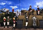  absurdres alisa_(girls_und_panzer) anchovy ankle_boots anzio_military_uniform assam black_footwear blonde_hair boots brown_eyes brown_hair darjeeling emblem girls_und_panzer ground_vehicle highres itsumi_erika jagdtiger katyusha kay_(girls_und_panzer) knee_boots kuromorimine_military_uniform kv-2 long_hair military military_uniform military_vehicle motor_vehicle multiple_girls naomi_(girls_und_panzer) nina_(girls_und_panzer) nishizumi_maho nonna official_art orange_pekoe panzerkampfwagen_viii_maus pravda_military_uniform riding_crop saunders_(emblem) saunders_military_uniform sherman_firefly short_hair st._gloriana's_military_uniform tank tiger_i tiger_ii uniform 