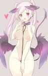  blush breasts demon_girl female_my_unit_(fire_emblem:_kakusei) fire_emblem fire_emblem:_kakusei heart horns large_breasts my_unit_(fire_emblem:_kakusei) nipples open_mouth simple_background smile solo succubus tail teu_(navy) wings 