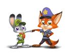  2016 anthro canine child disney female fox judy_hopps lagomorph male mammal nick_wilde nik159 rabbit young zootopia 