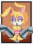  &lt;3 &lt;3_eyes 2016 anthro areola big_breasts breasts bunnie_rabbot cum erect_nipples female hearlesssoul lagomorph mammal nipples pussy rabbit solo sonic_(series) 