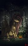  absurd_res alumx equine eyelashes feathered_wings feathers female feral flower fluttershy_(mlp) forest friendship_is_magic grass green_eyes hair hi_res long_hair mammal my_little_pony outside pegasus pink_hair plant signature sitting solo tree wings yellow_feathers 