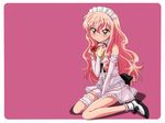  dress goth-loli louise_fran&ccedil;oise_le_blanc_de_la_valli&egrave;re maid pink valentine zero_no_tsukaima 