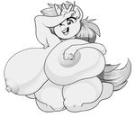  armpits big_breasts breasts crossgender equine female friendship_is_magic horn huge_breasts mammal my_little_pony one_eye_closed overweight sbshouseofpancakes snips_(mlp) solo unicorn wink 