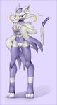  2016 anthro breasts female fur mammal mienshao nintendo nipples nude pok&eacute;mon pussy red_eyes signature solo video_games voider_(artist) 