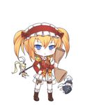  alternate_costume alternate_hairstyle bad_id bad_pixiv_id blonde_hair blue_eyes blueprint chibi gun hair_ribbon handgun hourai_doll ootsuki_momiji pistol ribbon shanghai_doll shield touhou touhou_ayaria_epic twintails weapon 