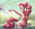  1trick 2016 anthro anthrofied breasts cutie_mark earth_pony equine female friendship_is_magic hair horse mammal my_little_pony navel nipples nude open_mouth outside pink_hair pinkie_pie_(mlp) pony pussy solo 