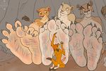  barefoot claws disney embarrassed facepalm feline female foot_fetish foot_focus foot_lick foot_worship group laugh licking lion male male/female mammal nala paws penis saliva sarabi size_difference the_lion_king toe_claws tongue tongue_out zira zp92 