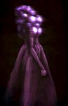  dress gown guru highres no_humans original purple solo standing 