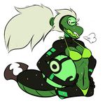  1_eye alien ball beach_ball beak bikini breasts breath cartoon_network centipeetle clothing female gem_(species) hair humanoid monstrous_humanoid naschamsant open_mouth solo steven_universe sweat swimsuit white_hair 