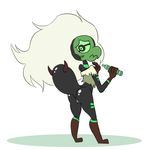  1_eye alien anus beak blush butt cartoon_network centipeetle crayon emett_(artist) female gem_(species) hair humanoid monstrous_humanoid pussy solo standing steven_universe white_hair 