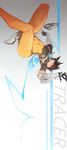  akatsuki-sora armor bodysuit gun heels megane overwatch tracer 