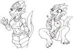  anthro armor bluewolfavenger breasts ever_oasis female lizard miura nintendo nude paws pussy reptile scalie vaginal video_games 