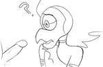  1_eye ? alien bad_idea beak black_and_white cartoon_network centipeetle faceless_male female gem_(species) hair humanoid humanoid_penis male monochrome monstrous_humanoid penis steven_universe unknown_artist 