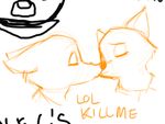  alec8ter anthro canine disney drawpile duo eyes_closed fox kissing male male/male mammal nick_wilde selfcest sketch square_crossover text zootopia 