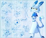  &lt;3 android anthro barefoot blue_theme canine cat character_name clothed clothing commander_kitty dialogue english_text expressions fangs feline female fox grin growling hybrid machine mammal multiple_scenes robot shainbow sharp_teeth sketch teeth text zenith_(character) 
