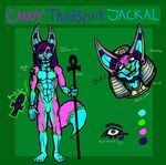  candy canine diety egyptian food jackal mammal model_sheet randoonest thirdspirit 