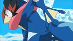  animated animated_gif greninja mega_sceptile pokemon pokemon_(anime) satoshi_greninja sceptile 