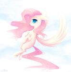  equine female fluttershy_(mlp) friendship_is_magic green_eyes hair hi_res horse mammal my_little_pony pastelmistress pegasus pink_hair pony simple_background solo white_background wings yellow_body 