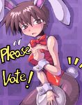  animal_ears blush bow brown_eyes brown_hair bunny_boy bunny_ears bunny_tail bunnysuit crossdressing embarrassed higurashi_no_naku_koro_ni kurogarasu looking_at_viewer lowres maebara_keiichi male_focus open_mouth pantyhose solo tail wrist_cuffs 