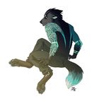 anthro canine clothed clothing fur hair hitmore male mammal simple_background solo white_background 