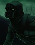  anthro clothed clothing gas_mask hitmore looking_at_viewer male mask outside solo standing unknown_species 