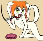  anthro collar female freedom_planet halpenstance milla_basset nipples nude solo tagme tongue tongue_out video_games 