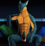  anthro argonian lizard male penis reptile scaleground scalie sitting solo the_elder_scrolls video_games 