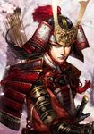  armor arrow helmet japanese_armor kabuto kevin.h looking_at_viewer male_focus nobunaga_no_yabou quiver samurai solo 