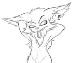  anthro black_and_white digital_drawing_(artwork) digital_media_(artwork) grin hi_res kled league_of_legends line_art looking_back male mammal monochrome nude signature solo veigar-chan video_games yordle 