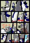  cale canine canine_paws comic comic_page feet male male/male mammal nathan newshift paws tickling wolf 
