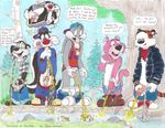  anthro bugs_bunny calvin_and_hobbes cat clothing feline group hobbes humanoid_penis lagomorph looney_tunes male mammal outside panther peeing penis pep&eacute;_le_pew pink_panther rabbit skunk sylvester tiger timon-berkowitz urine warner_brothers 